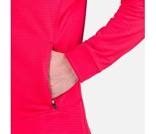 RO-BLACKSIDE FLEECE FZ-SPORTS RED-mikina