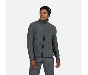 RO-STRAWPILE FLEECE FZ-ONYX GREY-mikina