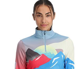 SP-WOMEN VIVID 1/2 ZIP-SWEATERS-MULTI