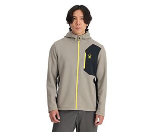 SP-MEN BANDIT HOODED JACKET-FLEECE-CONCRETE