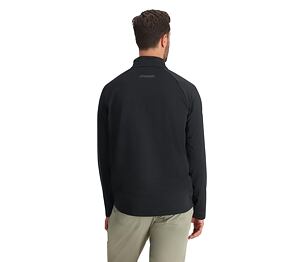 SP-MEN GRIDWEB FLEECE 1/2 ZIP-BLACK
