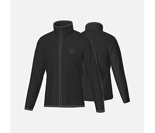 RO-STRAWPILE FLEECE FZ-BLACK-mikina