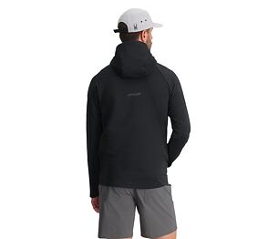 SP-MEN GRIDWEB FLEECE HOODIE-BLACK