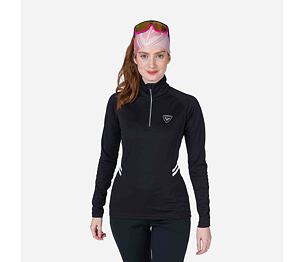 RO-W POURSUITE 1/2 ZIP-BLACK-mikina