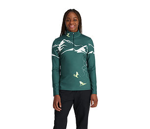 SP-W FIGURE 8 1/2 ZIP-CYPRESS GREEN