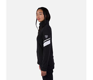 RO-W STRAWPILE FLEECE HZ-BLACK-mikina