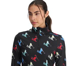 SP-WOMEN VIVID 1/2 ZIP-SWEATERS-BLACK
