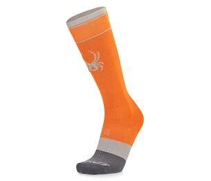 SP-MEN MENS PRO LINER SKI SOCKS-ORANGE SHOCK