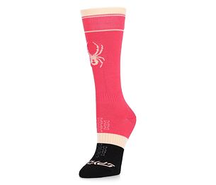SP-UNISEX YOUTH BUG LINER SKI SOCKS-PRISM PINK