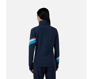 RO-W STRAWPILE FLEECE FZ-DARK NAVY-mikina