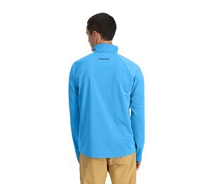 SP-MEN GRIDWEB FLEECE 1/2 ZIP-AETHER BLUE