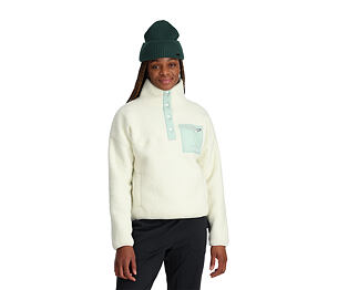SP-W CLOUD FLEECE  SNAP PULLOVER-SNOW