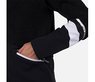 RO-W WISPILE FLEECE FZH-BLACK-mikina