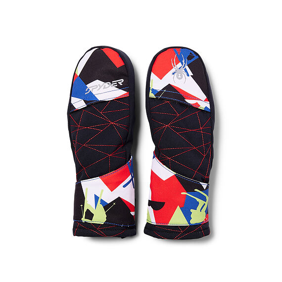 SP-Boys TODDLER CUBBY SKI MITTENS-RED COMBO