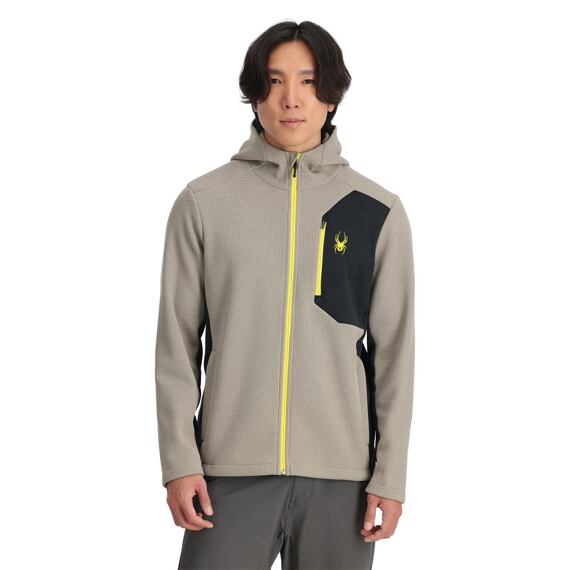 SP-MEN BANDIT HOODED JACKET-FLEECE-CONCRETE