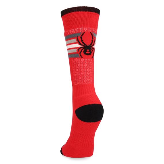 SP-UNISEX YOUTH SWEEP SKI SOCKS-SPYDER RED