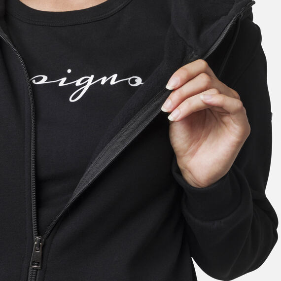 RO-W LOGO SWEAT FZ HOOD FL-mikina