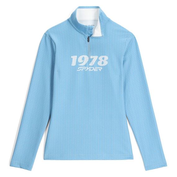 SP-WOMEN VIVID 1/2 ZIP-SWEATERS-BLUE DRIFT