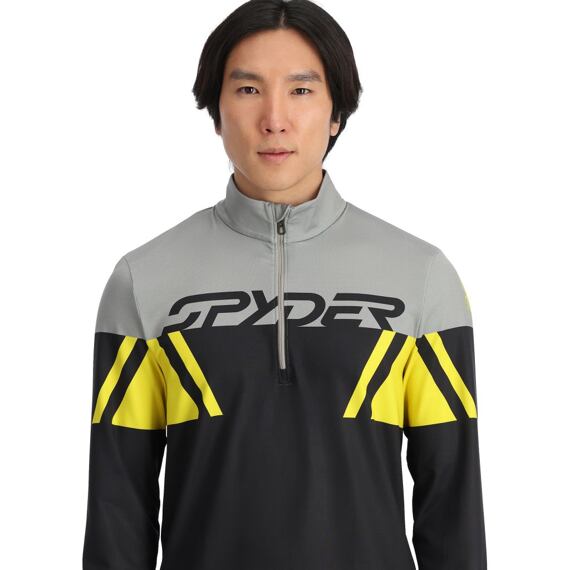 SP-MEN PODIUM 1/2 ZIP-SWEATERS-ACID YELLOW