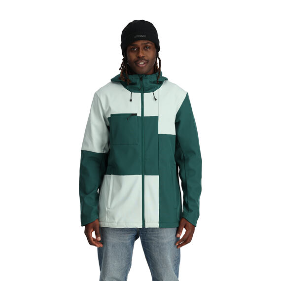 SP-M SOFTSHELL JACKET-WINTERGREEN