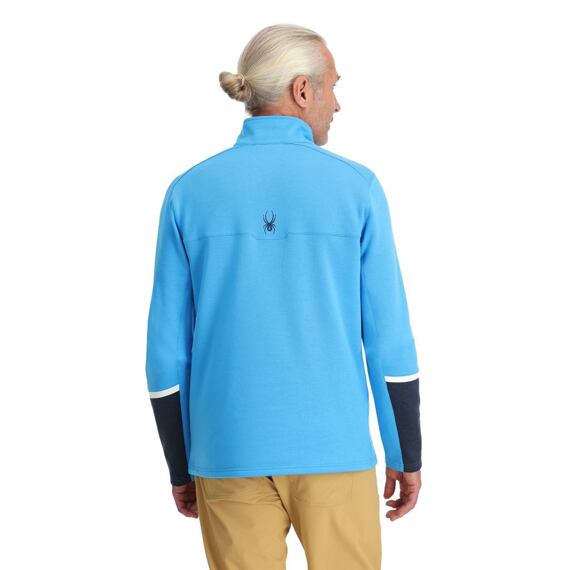 SP-MEN SPEED FLEECE 1/2 ZIP-AETHER BLUE