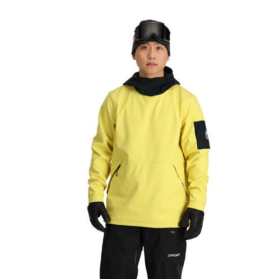 SP-M SOFTSHELL RIDING HOODIE-YELLOW