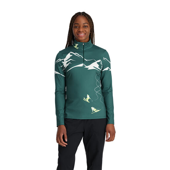 SP-W FIGURE 8 1/2 ZIP-CYPRESS GREEN