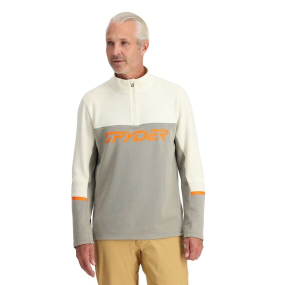 SP-MEN SPEED FLEECE 1/2 ZIP-CONCRETE