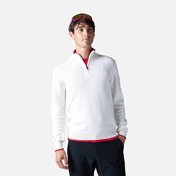 RO-STRIPE 1/2 ZIP KNIT (B0)-svetr