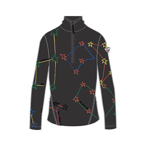 RO-W BOOSTER 1/2 ZIP TOP-triko
