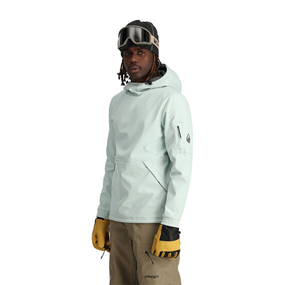 SP-M SOFTSHELL RIDING HOODIE-WINTERGREEN