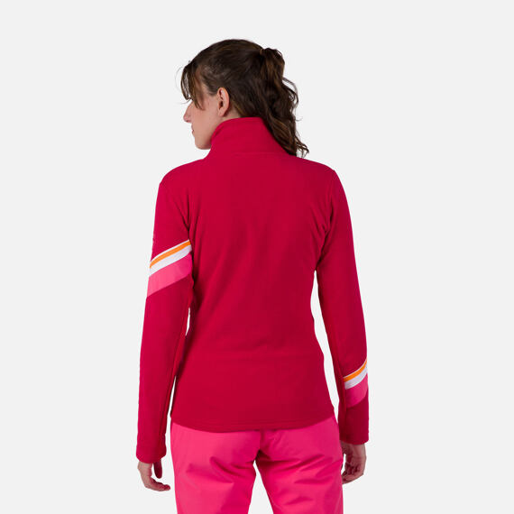 RO-W STRAWPILE FLEECE FZ-RUBY RED-mikina