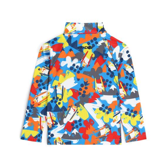 SP-LITTLE BOY GLACIAL 1/2 ZIP-SWEATERS-YETI CAMO AETHER BLUE