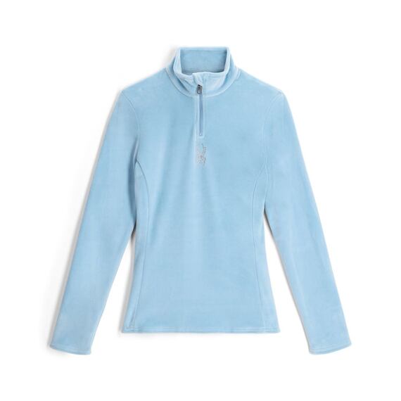 SP-WOMEN SHIMMER BUG 1/2 ZIP-SWEATERS-BLUE DRIFT