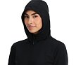 SP-WOMEN GRIDWEB FLEECE HOODIE-BLACK