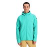 SP-MEN GRIDWEB SHELLFLEECE HOODIE-TEAL GREEN