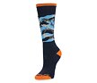 SP-UNISEX YOUTH SWEEP SKI SOCKS-CAMOUFLAGE AETHER BLUE